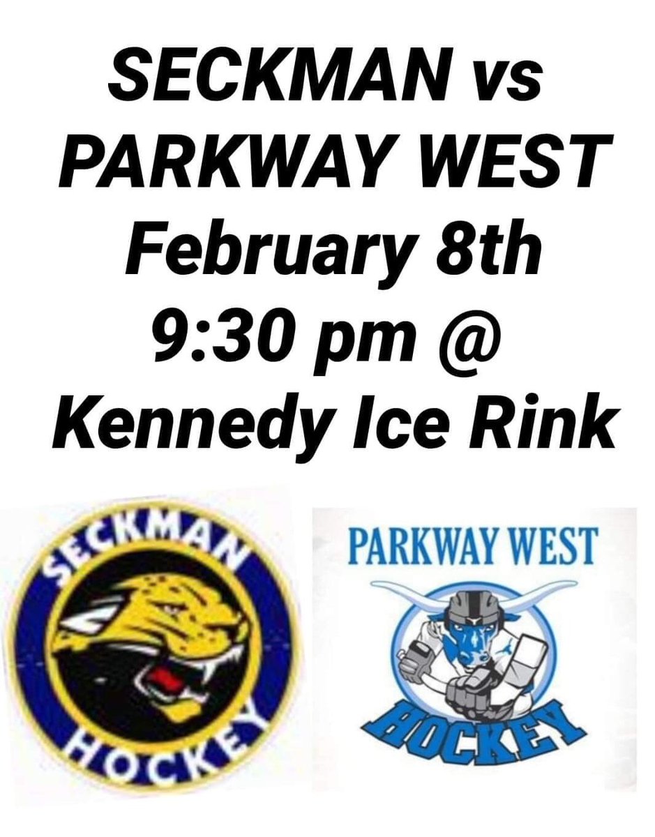 Two hours until Seckman playoff hockey!