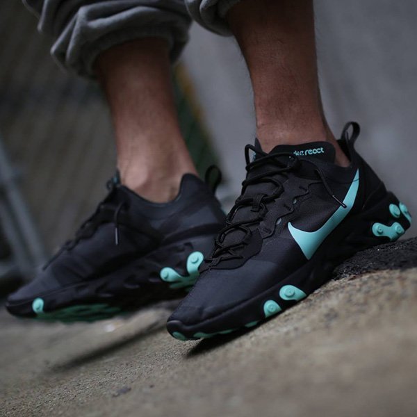 nike react element 55 aurora green