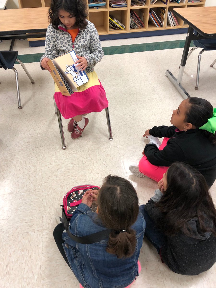 KatieCDarst's tweet photo. Having my first set of 2nd graders (now 4th graders) read books to my current 2nd graders was truly AMAZING! #WRAD19 #SeguinReads #BetterLateThanNever https://t.co/AdChUQ9MCq