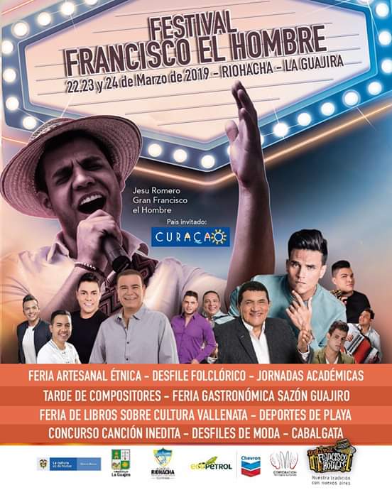 ojovll's tweet photo. Riohacha - La Guajira abre sus puertas para recibirlos en el Festival Francisco el Hombre 2019, del 22 al 24 de Marzo. https://t.co/WxEqUVIcOc