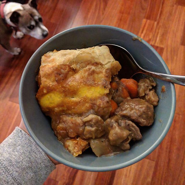 jesspryles's tweet image. Slightly adjusted my Venison pot pie recipe (the one in my website has red wine, this is a heartier potato, mushroom and carrot version). Made with @hardcorecarnivore Camo, homemade venison stock, and perfect for a cold Texas night. #eatwhatyouhunt #hunt… bit.ly/2WOiEgR