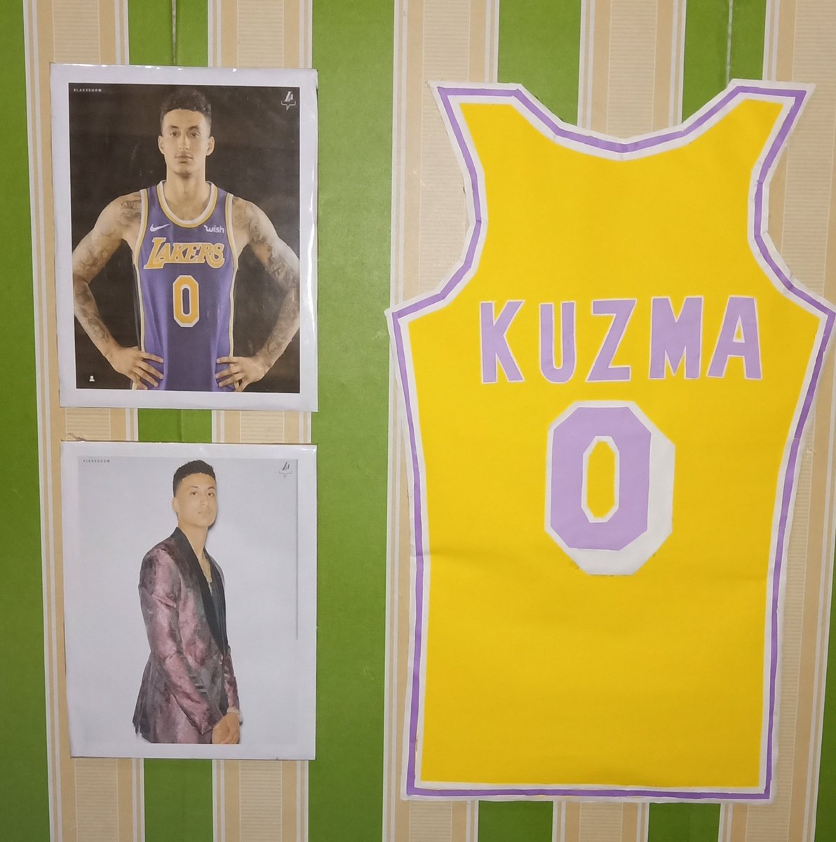 A big big fan of yours @kylekuzma @KarriKuzma #diyjersey