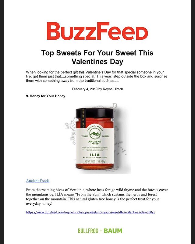 LiveToBeAncient's tweet photo. Thank you buzzfeed for recognizing our livetobeancient ILÍA Honey in your "Top Sweets For Your Sweet This Valentines Day"! #bullfrogandbaum
#interactboulder #barrelny ##valentinesdaygift #valentinesgift #valentinesdaygiftideas https://t.co/VaFT1g4KId