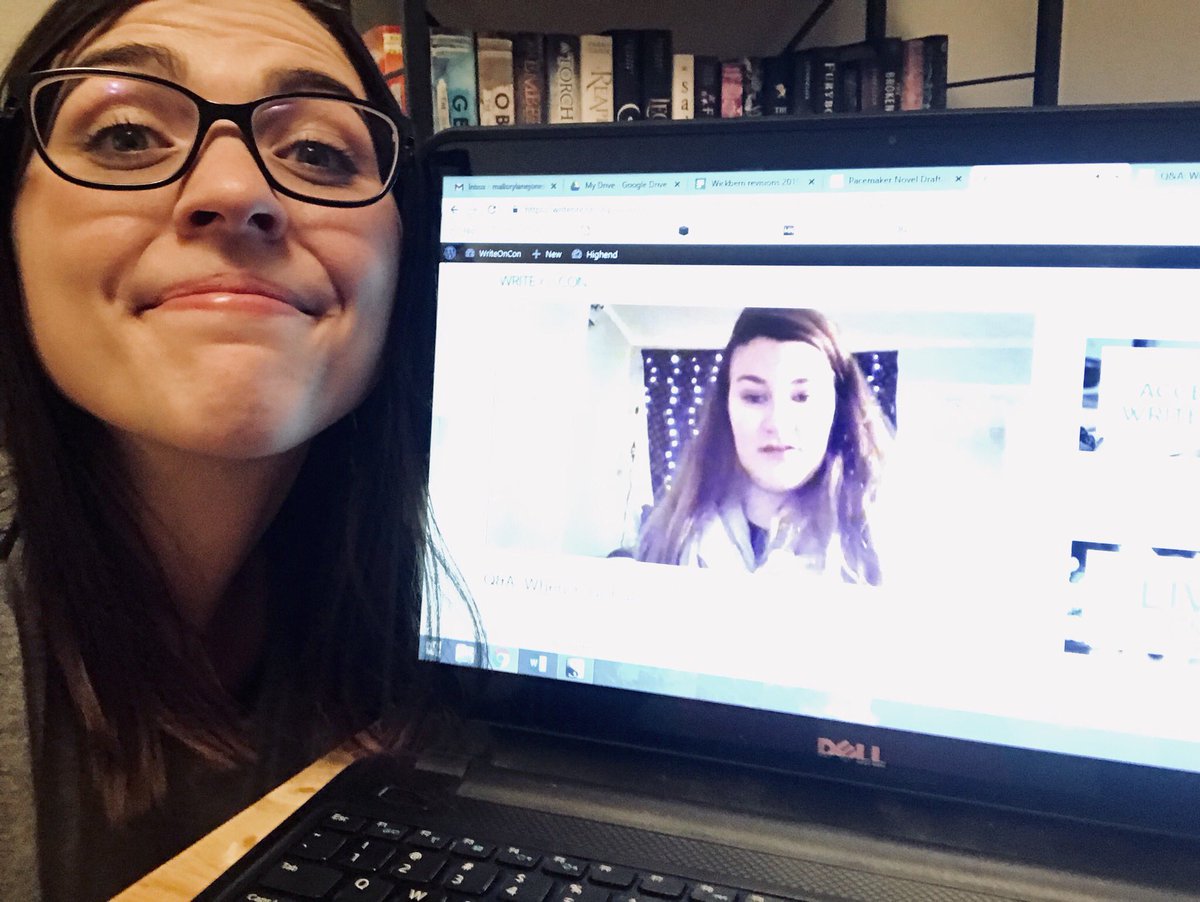 _malloryljones's tweet image. So proud of my girl @carey_dimple33 for stepping up and filling in for a session at #WriteOnCon2019. She is giving SO MUCH fantastic advice regarding social media and I’m just a very proud friend taking pictures with a laptop screen