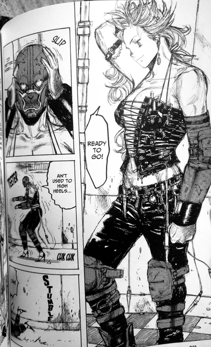 rereading dorohedoro and like, y'all ever think about noi? y'all ever think about how she's 6'10"? anyone? 