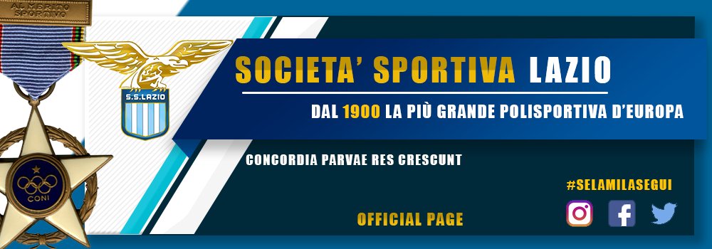 SSLazioOrg's tweet photo. @SSLazioOrg Profilo ufficiale #SocietàSportivaLazio generale #SSLazioOrg #SSLazio la più antica polisportiva d'Europa #loSportaRoma #Scudetto1915LazioTricolore #semiamilasegui https://t.co/YDAOEkc3u6