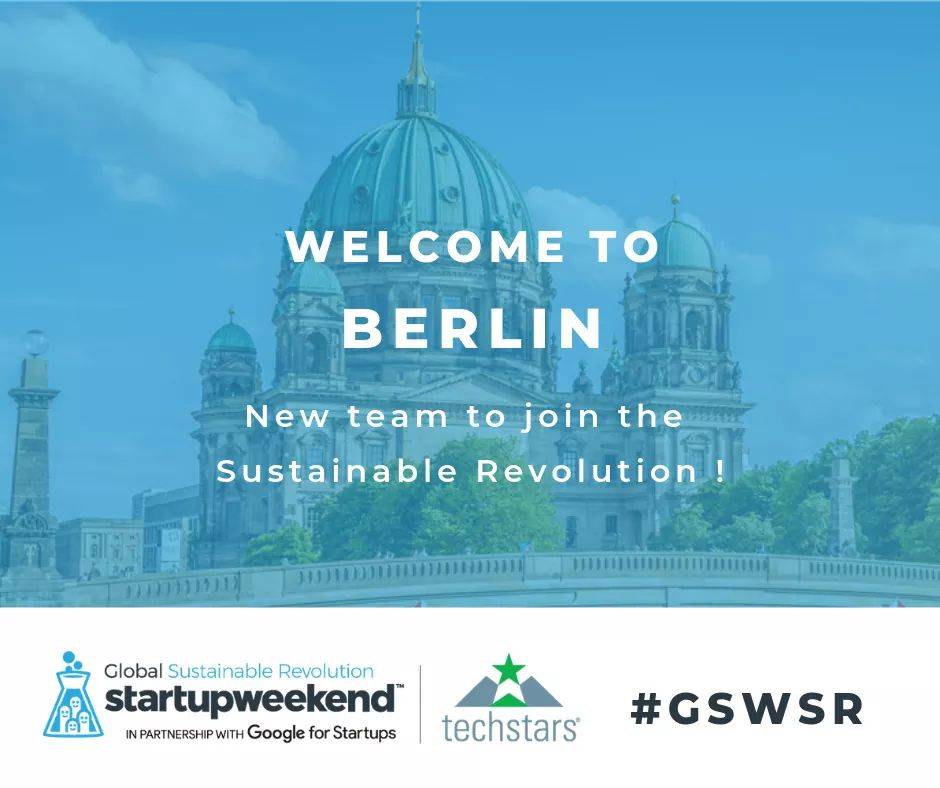 GSWSR2019's tweet photo. Next team to join the Sustainable Revolution... Startup Weekend Berlin @SWBerlin2 , Germany 🤩
Willkommen guys !
#GSWSR #MySustainableRevolution #SWBerlin https://t.co/oeAhgAVXrr