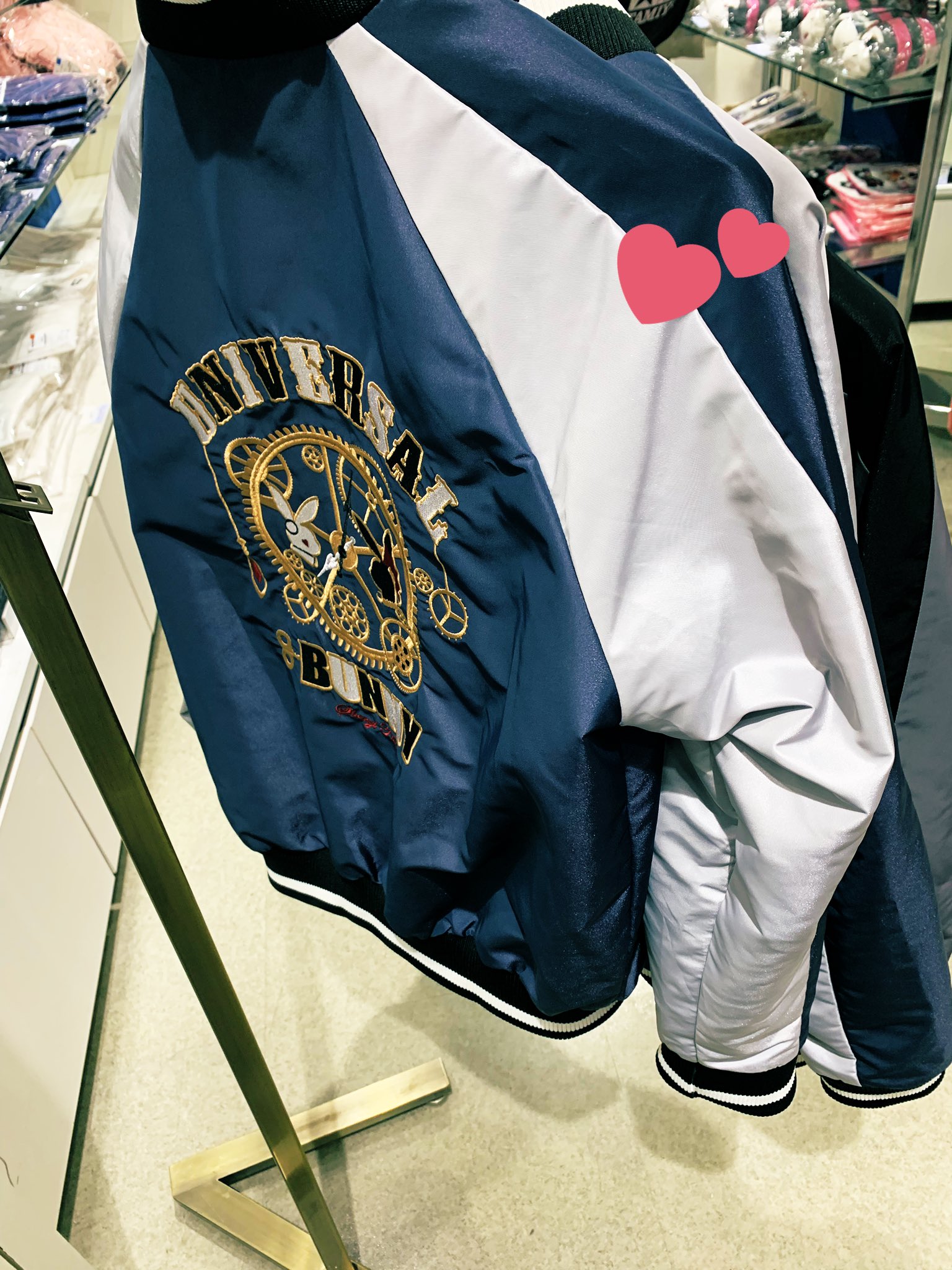 レア【新品未使用】マクロスF シェリル　スカジャン メンズMサイズ マクロスF シェリル・ノーム スカジャン スタジャン L