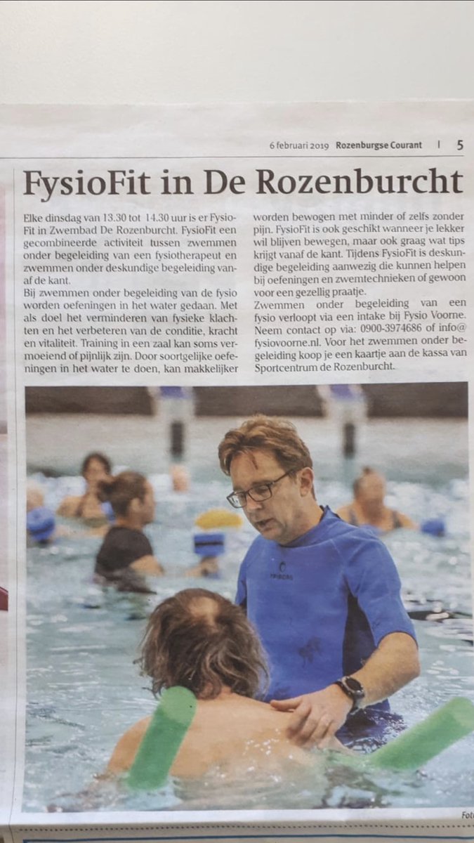 <a href="/scderozenburcht/">De Rozenburcht</a> geven wij op dinsdagen van 13:30-14:30 #fysiofit.
In het diepe hebben wij nog voldoende plek! Meld je aan via onze site of bel 010 669 0555 voor een #intake