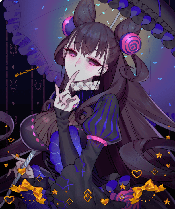 紫式部(Fate) 「紫式部さんすっごくかわいい!
描いてても楽しい素敵なデザインです～ 」|皿のイラスト