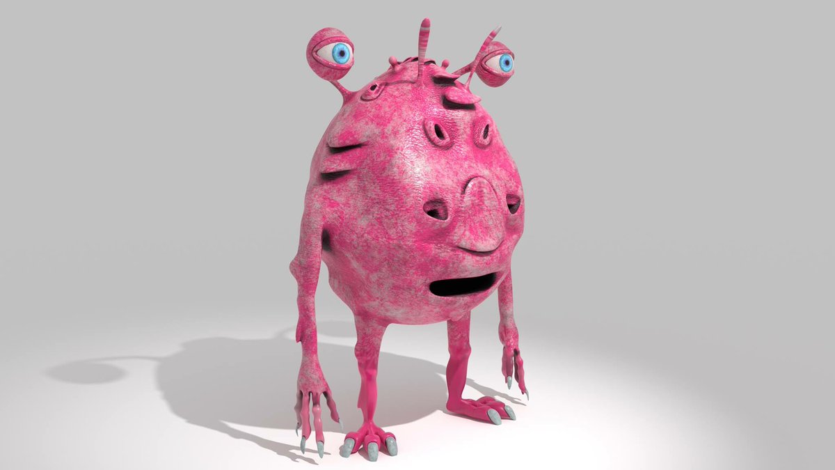 neli702's tweet photo. Inspired by my previous model I present my first (semi) original creature.  #Blender3D https://t.co/fSkBakKcwh