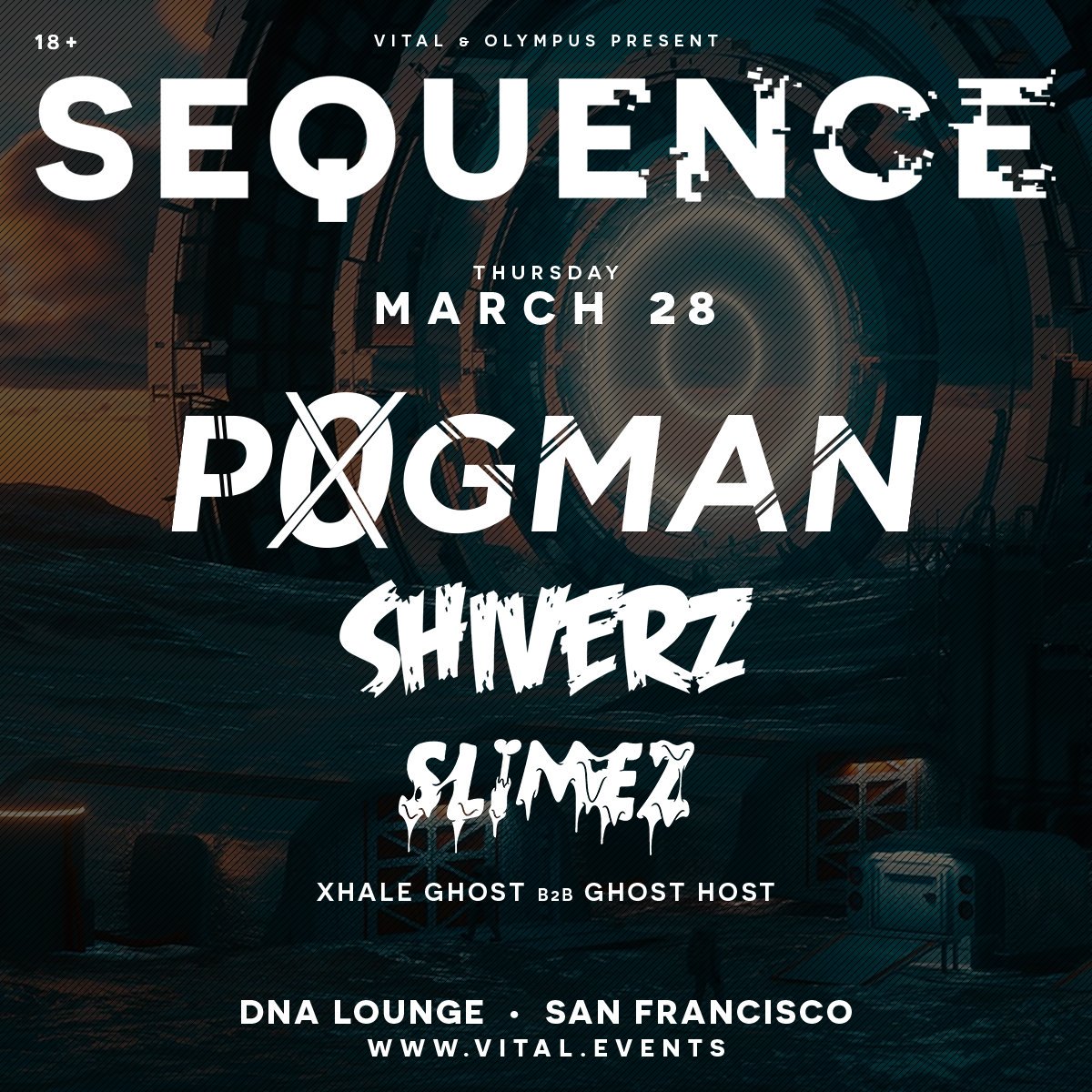 OfficialSLIMEZ's tweet photo. San Francisco! I'll be snappin' spines with @p0gman and @djshiverz on 3/28 at @dnalounge 🤘🤮 Grab your tickets here ➡️  https://t.co/oBxlX5DsNM cc @VitalEvents @OlympusEventsCA https://t.co/tZ7wVckZgI