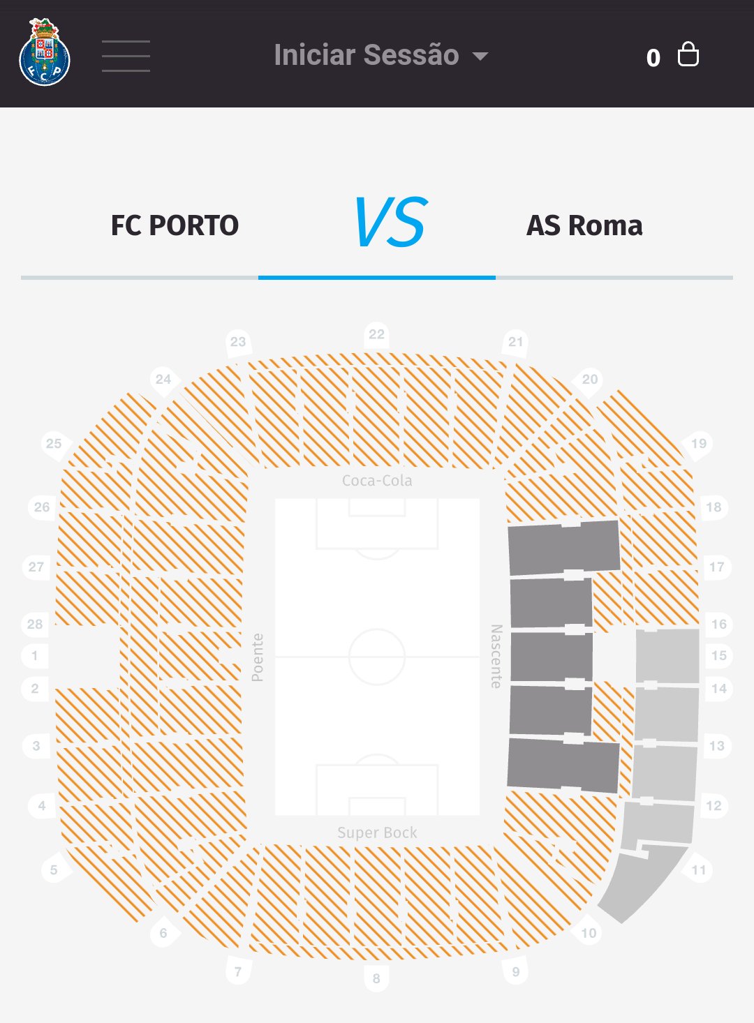 Footytix 海外サッカーチケット攻略ブログ チャンピオンズリーグのポルトvsローマのチケットが昨夜から発売されました 一般販売ではバックスタンドのみの販売になっています ちなみに1階席は80ユーロ 2階席は50ユーロです T Co 5sceamttim