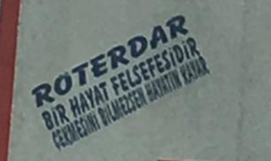 ROTERDAR
BİR HAYAT FELSEFESİDİR.
ÇEKMESİNİ BİLEMEZSEN
HAYATIN KAYAR.