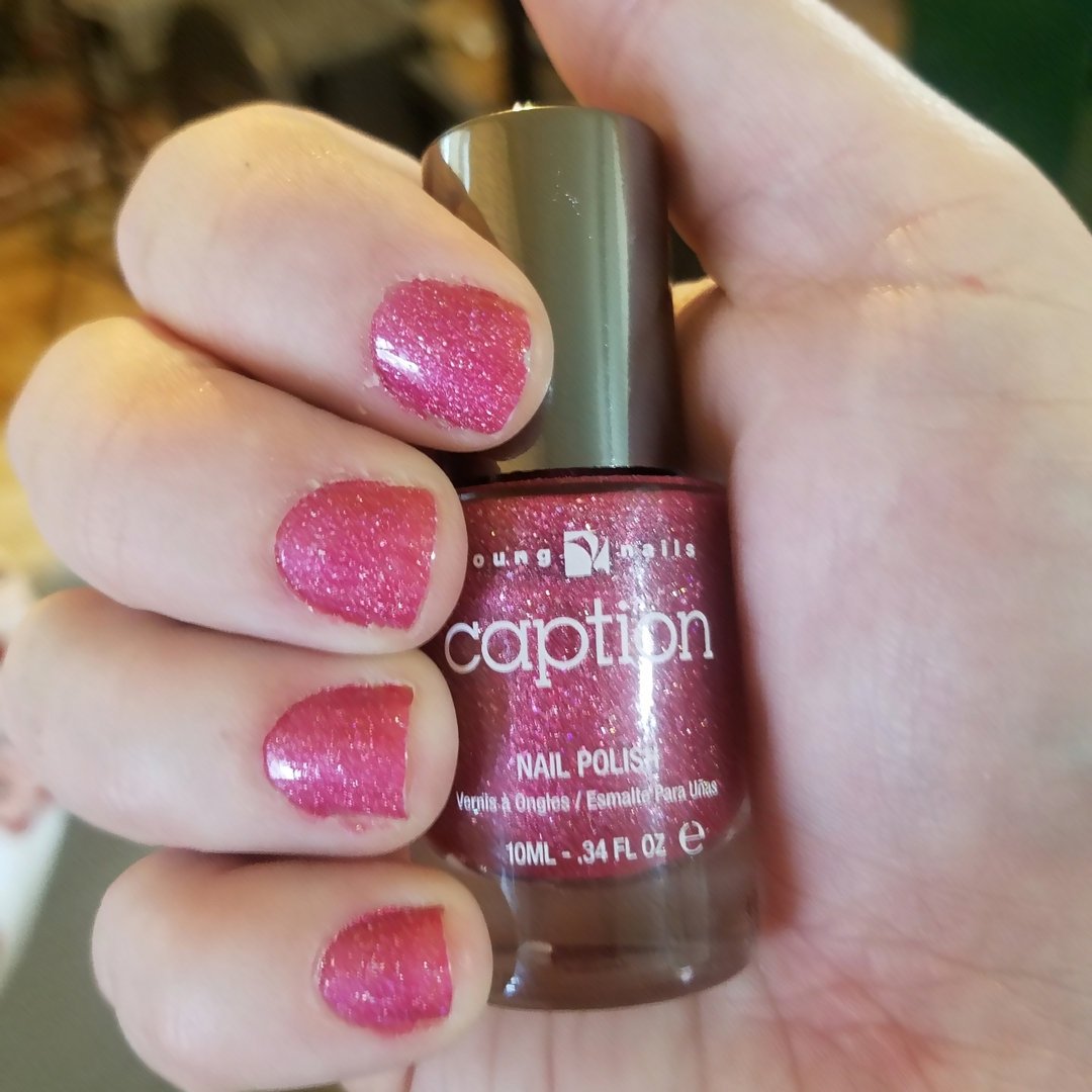 #manicam Love me some sparkle. #captionpolish #youngnails  #ManiCam