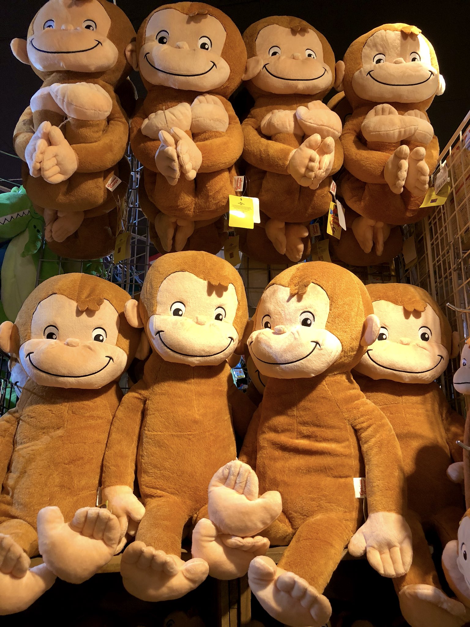 特大ぬいぐるみ おさるのジョージ 脂っこ