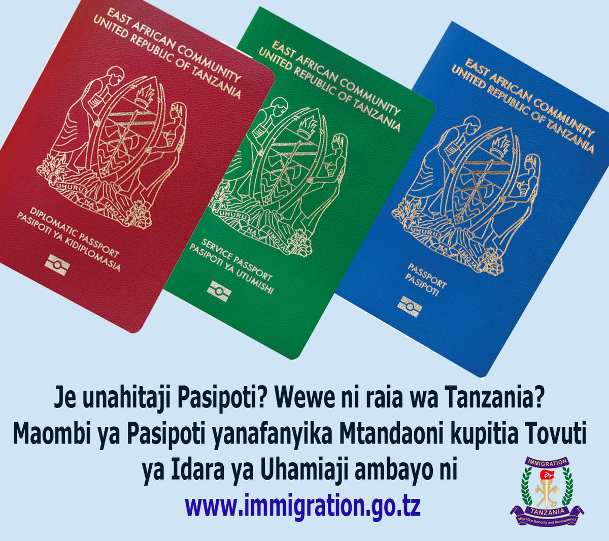 UhamiajiTz's tweet photo. #ePassport #eVisa #ePermit #eBorder https://t.co/PqnOWPeNdS