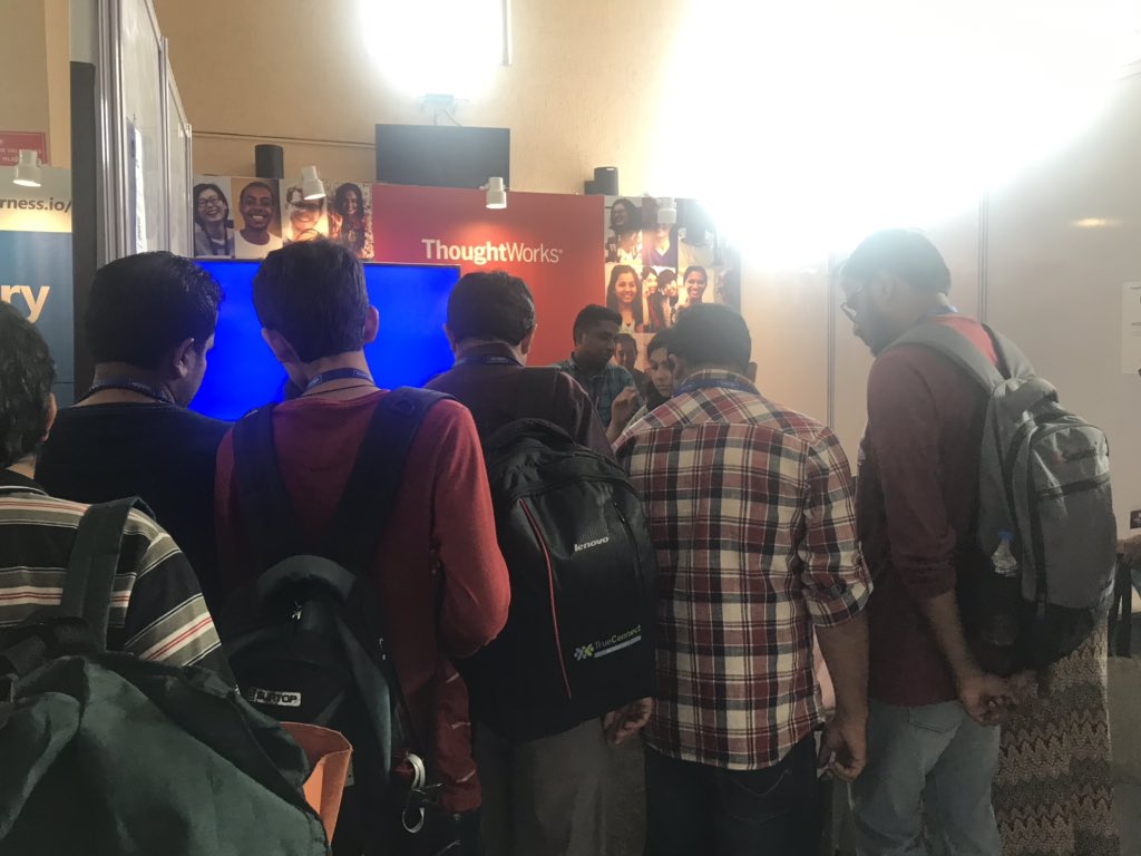 damanoberoi's tweet photo. @ThoughtWorks games and goodies at ThoughtWorks booth @ Future of work @DivyaSa_ @george_anu @smithahs @hsavvy https://t.co/bfq2yCALqJ