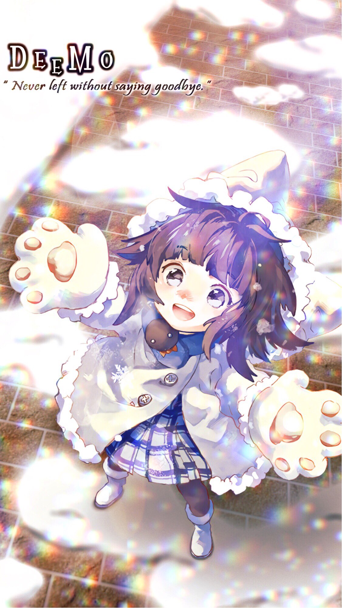 ものくろっく 最近リアルが立て込んでまして あまり凝ったもの作れませんが久々にdeemo壁紙更新でございます 今日は大雪らしいですね T Co Gmvgt2fefm Twitter