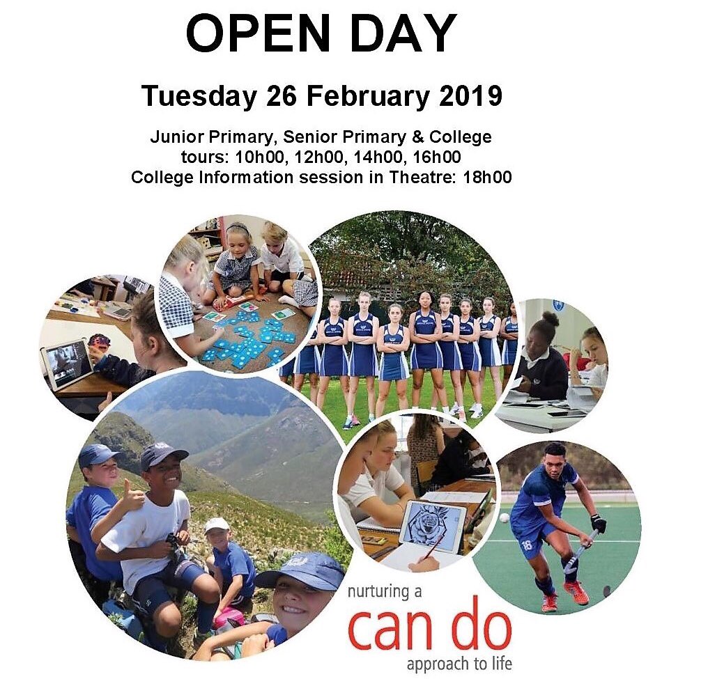 We would love you to join us on our Open Day to see our school in action. Everyone is welcome! #openday #schoolinaction #beautifulcampus #juniorprimary #seniorprimary #college #independentschool #dayschool #boardingschool #franschhoek #franschhoeklife