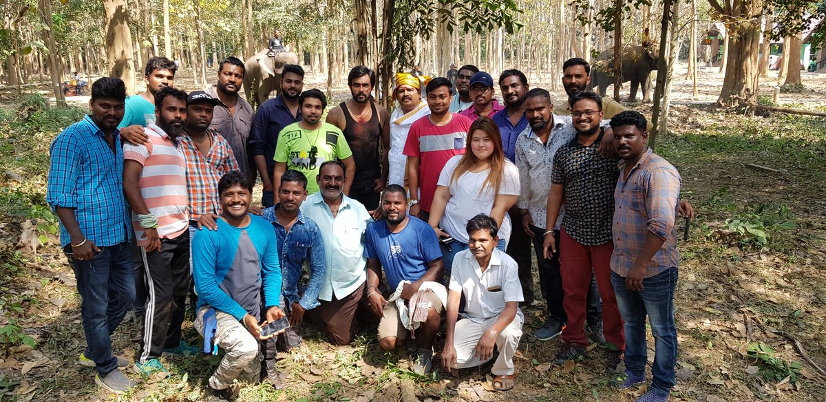 NvmMedia's tweet photo. #RajaBheema starring #Arav is progressing in fast pace. Currect shoot is going in dense forest in Thailand.Trained Elephant in tis film is named as Peter
https://t.co/A3z9KkZTGu
Direction #Naresh, Prod by S.Mohan of #SurabiFilms https://t.co/YQnT9Isl6F