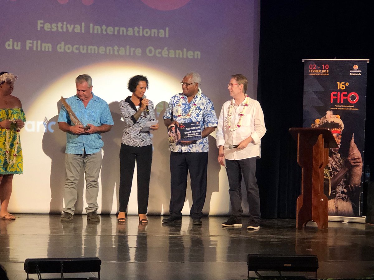 walleskotra's tweet photo. #FIFO2019 Grand prix FIFO FranceTélévisions est décerné à « Arnot’s Ark » réalisé par Matthieu Rytz Prod EyeSteelFilm @FifoTahiti @Francetele @Polynesiela1ere https://t.co/Cu40joLO8v
