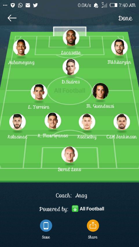 DenisSuarezFan2's tweet photo. I WILL LIKE TO SEE THIS LINE UP AGAINST HUDDERSFIELD TODAY 
#HUDARS #Afc #Arsenal #lovedenis #Anag #HolaDenis #Denissuarez #emery #WeAreTheArsenal #MatchDay #SaturdayMotivation #football https://t.co/LWO5Xt8YVx