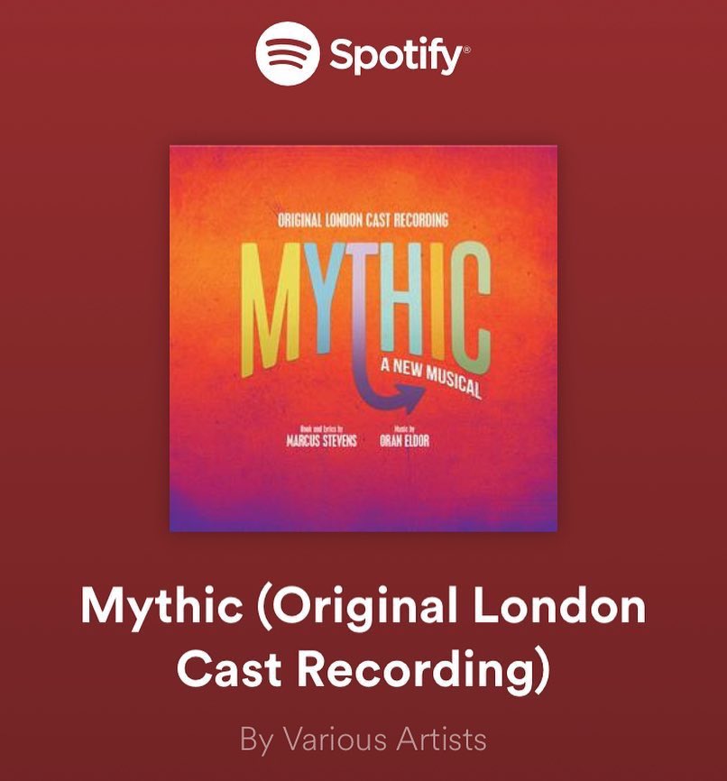 MusicalMythic's tweet photo. STOP WHAT YOU’RE DOING AND GO LISTEN! The original cast recording of @MusicalMythic is now available on Spotify and iTunes. The full show and a bonus track - ‘Not a Chance in Hell’ - GO LISTEN, STREAM, PURCHASE YOUR COPY! #newmusical https://t.co/Q3AiHUcDhb https://t.co/amQZHeYBp2
