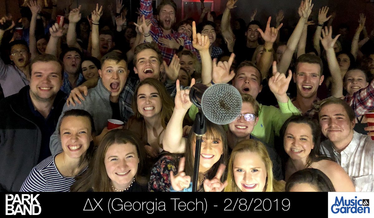 What a night with Delta Chi at GA Tech!! Thank y’all! #collegeband #georgiatech #deltachi #musicgardenbands