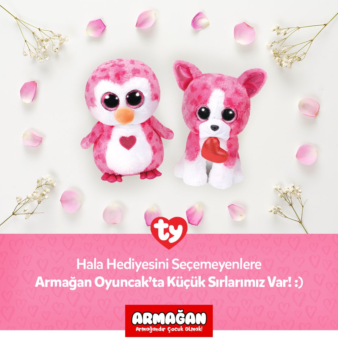 Dünyanın en popüler peluşu Ty, Sevgililer Günü’ne özel modelleriyle Armağan Oyuncak mağazalarında!

#sevgililergunu #14subat #hediye #pelus #nazilli #bamboo #avm #armagan #oyuncak