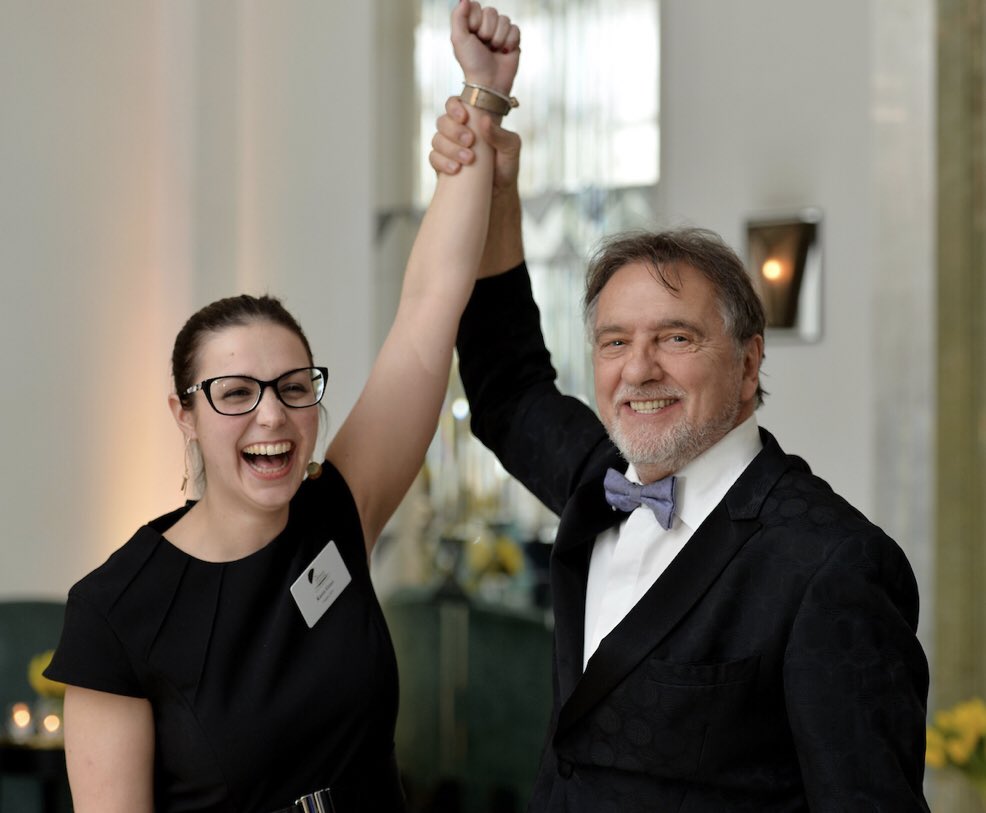 Karen Gruet with Raymond Blanc at our awards ceremony earlier this week. Karen was named as our 2019 Scholar in front of more than 250 high profile guests from across the hospitality industry #GSS2019 🥂