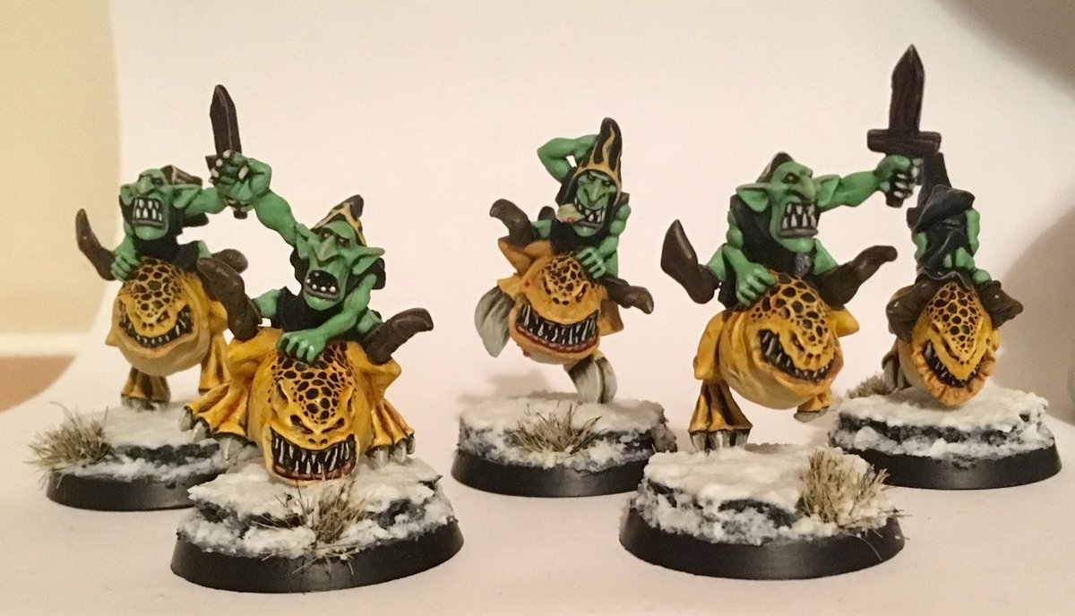 Drakenhof's tweet photo. I’ve been slowly chipping away at rebasing my Gloomspite. https://t.co/L0DIbnxfeQ