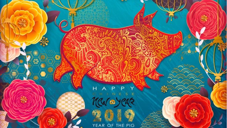 L’horoscope chinois annonce que l'année du Cochon de Terre 2019 débute le 5 Février 2019 et se termine le 24 Janvier 2020.
Le Cochon est un symbole de chance et de prospérité.

Le cochon est un animal enjoué et dodu et ces caractéristiques sont associées à la prospérité.