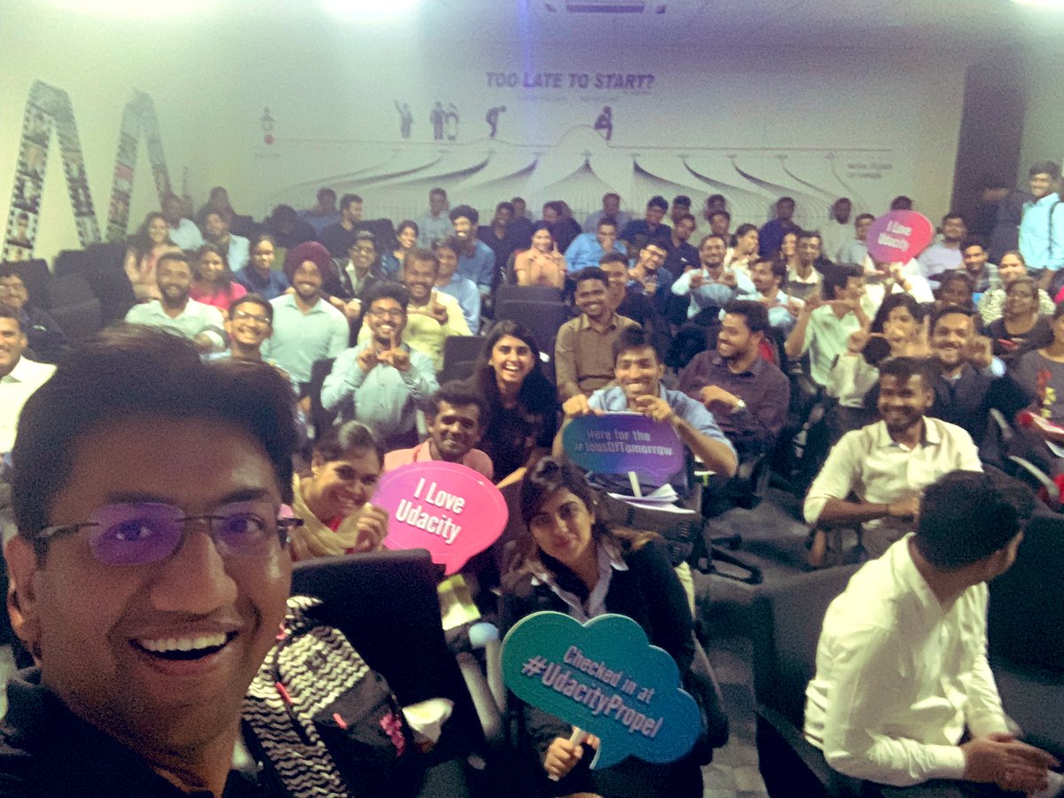 ishan_gupta's tweet photo. Fun at #UdacityPropel in #Bangalore #JobsOfTomorrow https://t.co/4Xh1puTh9C