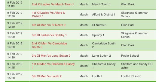 HockeySpalding's tweet photo. Good luck to all involved in matches this weekend. #mightymaroons #get3points @MTHC_ @AlfordHockey @cambsouthhc @LongSuttonHocky @SandSHockeyClub @LouthHC https://t.co/VDToYk7KlF
