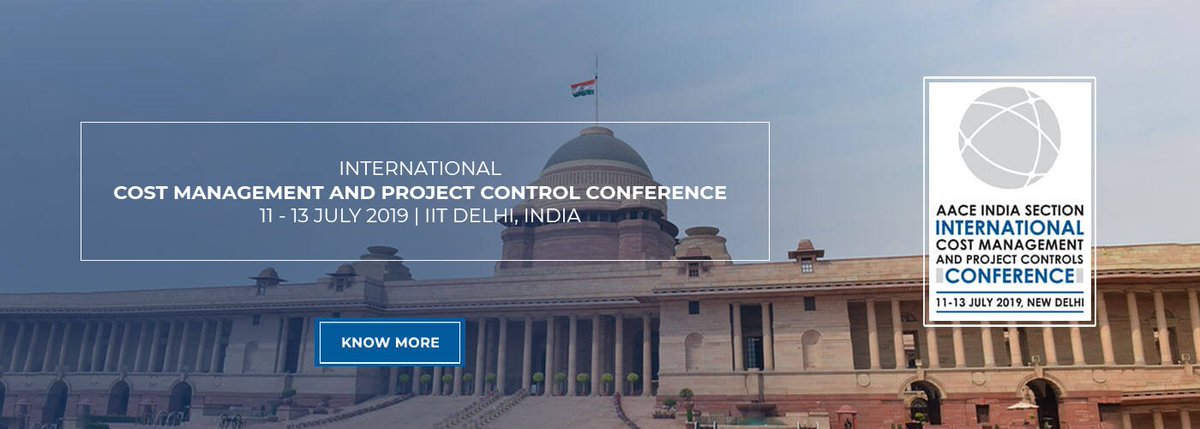 AACE_Region_9's tweet photo. The @AaceIndia is hosting a International Conference on Cost Management, from the 11 to the 13 of July, do not miss this great opportunity! All info available at; https://t.co/VFLe1X75kt
@AACE_Tweets @AACE_Region_9 https://t.co/LCN61garol