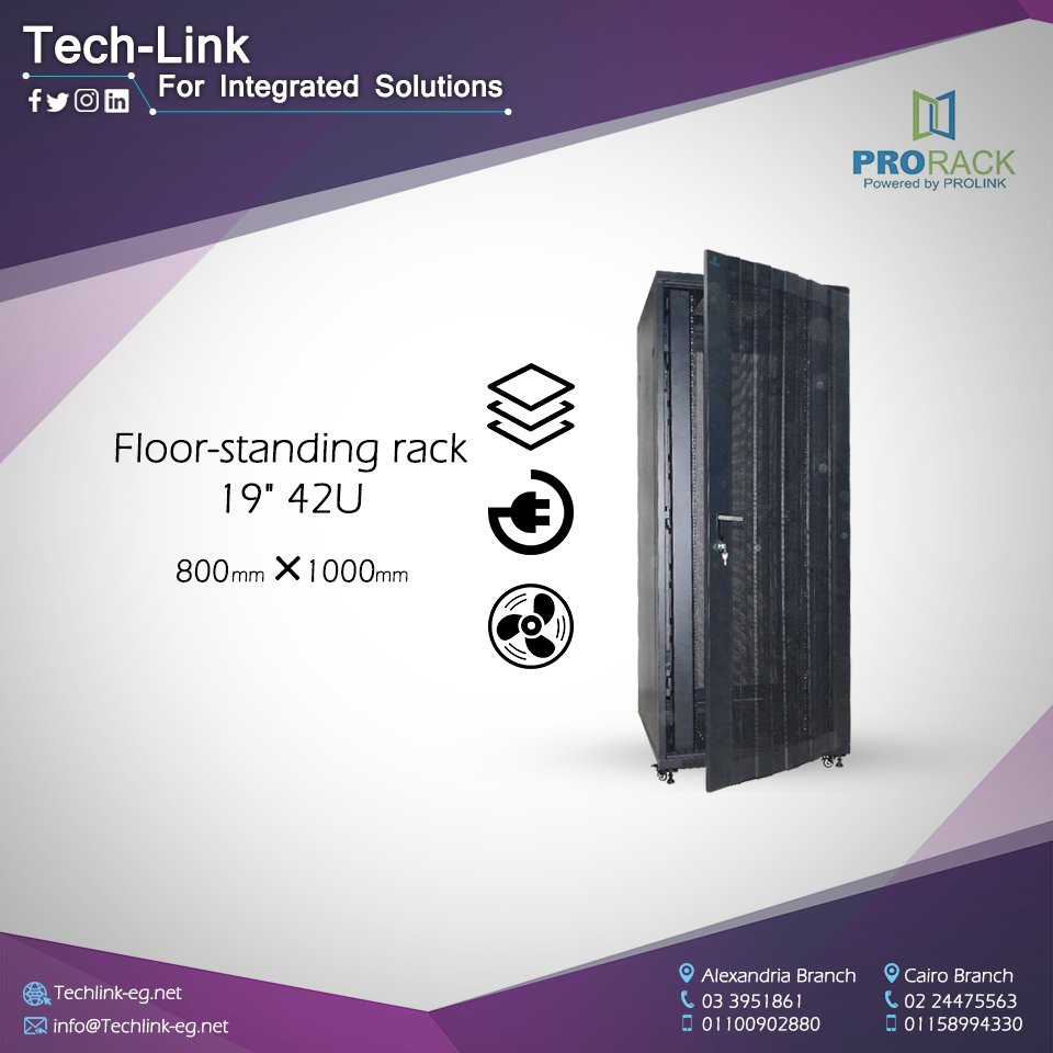 TechLink1997's tweet image. Protect your network components &amp;amp; get #ProRack reliable, secure, high-endurance, &amp;amp; many more features
ProRack 27U 600*1000, 42U 800*800, 42U 600*1000, 42U 800*1000
bit.ly/2BoRyUw
bit.ly/2MY0lBl
bit.ly/2UOurdd
bit.ly/2GlMJiW
#network #technology