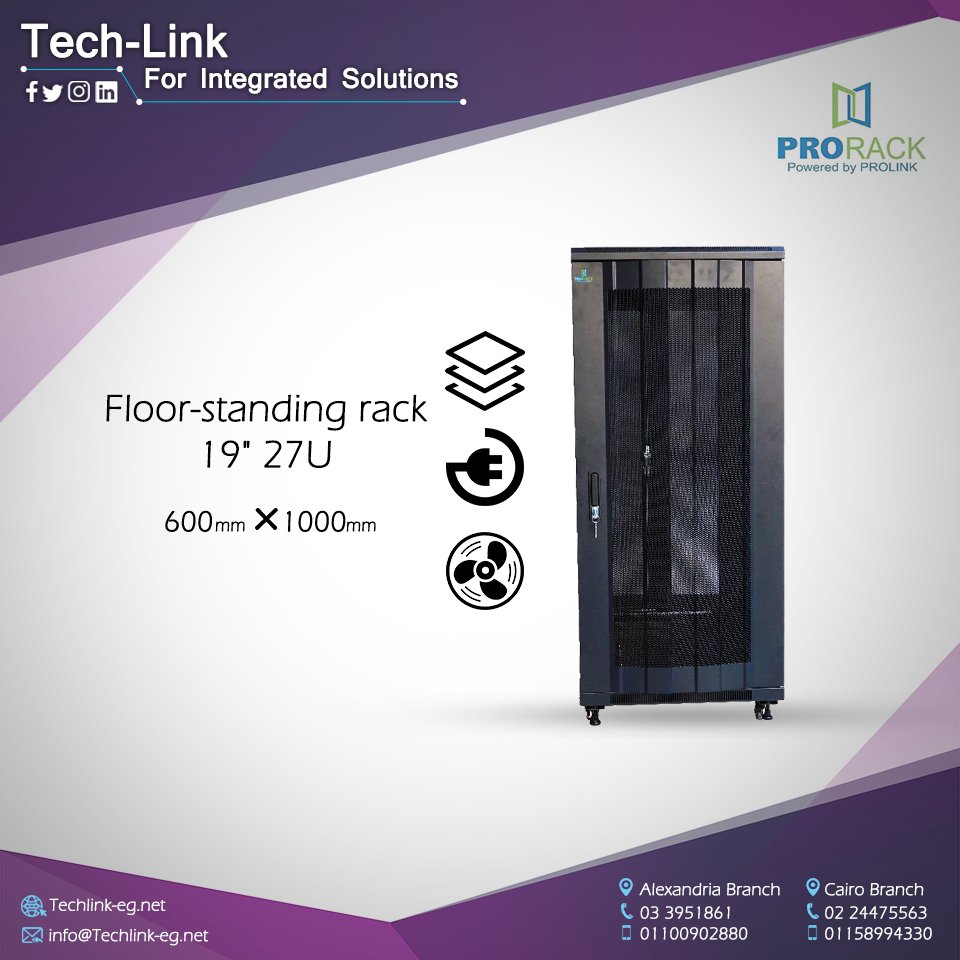 TechLink1997's tweet image. Protect your network components &amp;amp; get #ProRack reliable, secure, high-endurance, &amp;amp; many more features
ProRack 27U 600*1000, 42U 800*800, 42U 600*1000, 42U 800*1000
bit.ly/2BoRyUw
bit.ly/2MY0lBl
bit.ly/2UOurdd
bit.ly/2GlMJiW
#network #technology