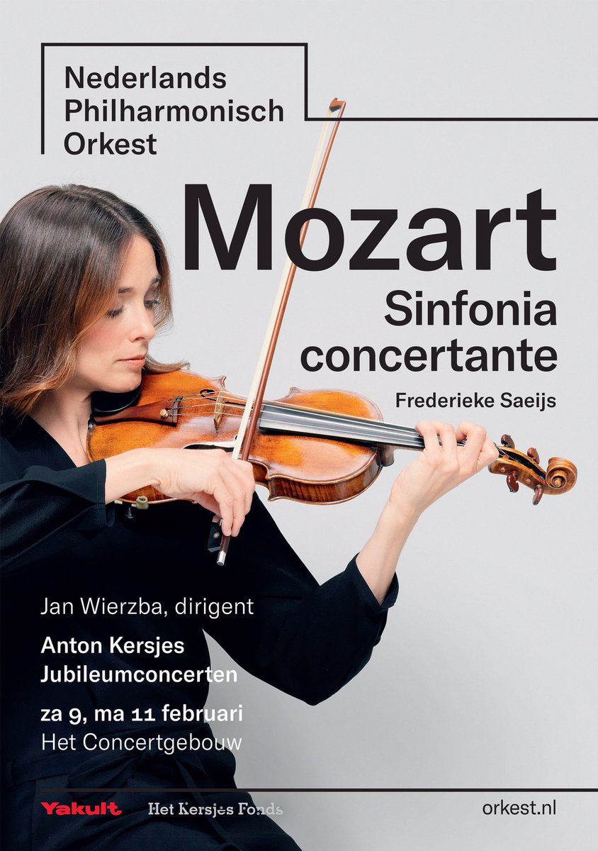 fsaeijs's tweet photo. Performing Mozart’s Sinfonia Concertante with violist @DanaZemtsov &amp; @NedPhO_NKO under Jan Wierzba tonight &amp; Monday in @Concertgebouw Amsterdam, and tomorrow in @theater_haarlem  
Welcome!! https://t.co/pIx0rpuMGI