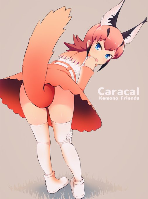 カラカル可愛かったんで描いてみた#けものフレンズ2 #カラカル 