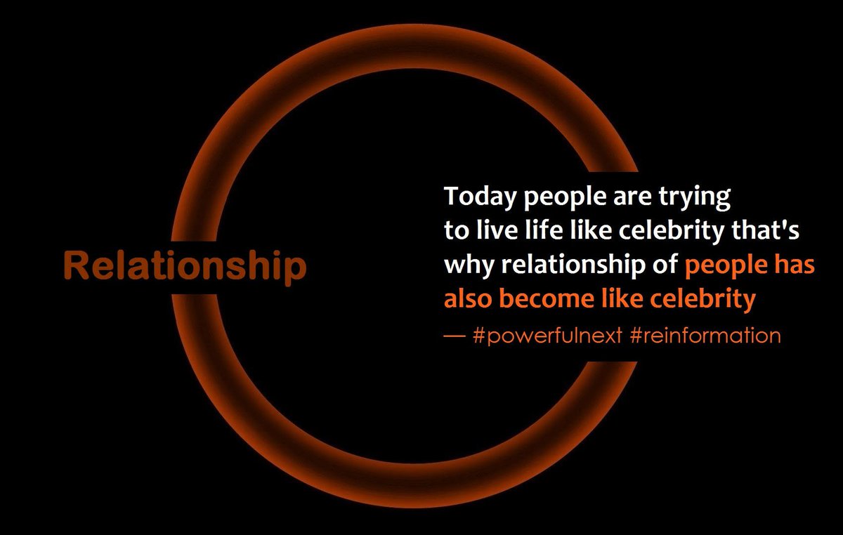 iPowerfulnextR's tweet photo. " Today people are trying to live life like celebrity that's why...  
~ #powerfulnext #reinformation 

#relationshipR #lovequotes #relationshipquotes #relationshipgoals #quoteoftheday #truthquotes #relationshiptruth #relationshipadvice #quotes #couplesgoals #relationshipproblems https://t.co/sUks3A5sTe