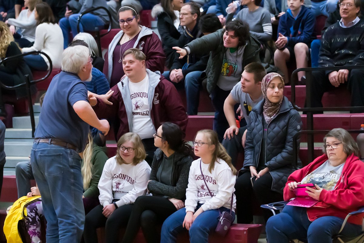 JeffSlovinPhoto's tweet photo. Congratulations to Algonquin's Unified Sports teams who were named as a National Banner school by Special Olympics International and received an MIAA educational athletics achievement award for community service during last night's game! https://t.co/YlPcJ7cakq