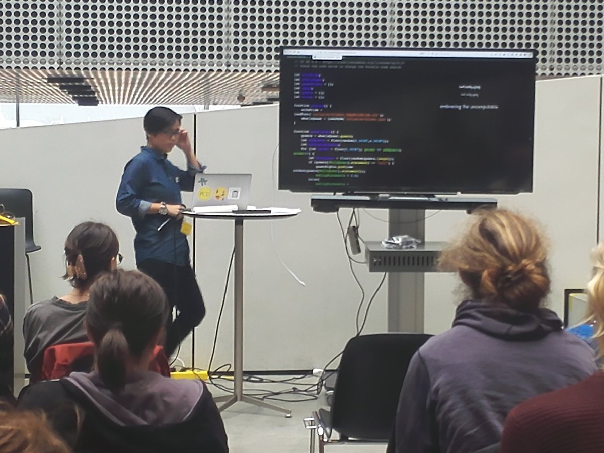magdatyzc's tweet photo. @siusoon about #vocablecode #PCD2019 @Dokk1Aarhus https://t.co/G72ReURfZi
