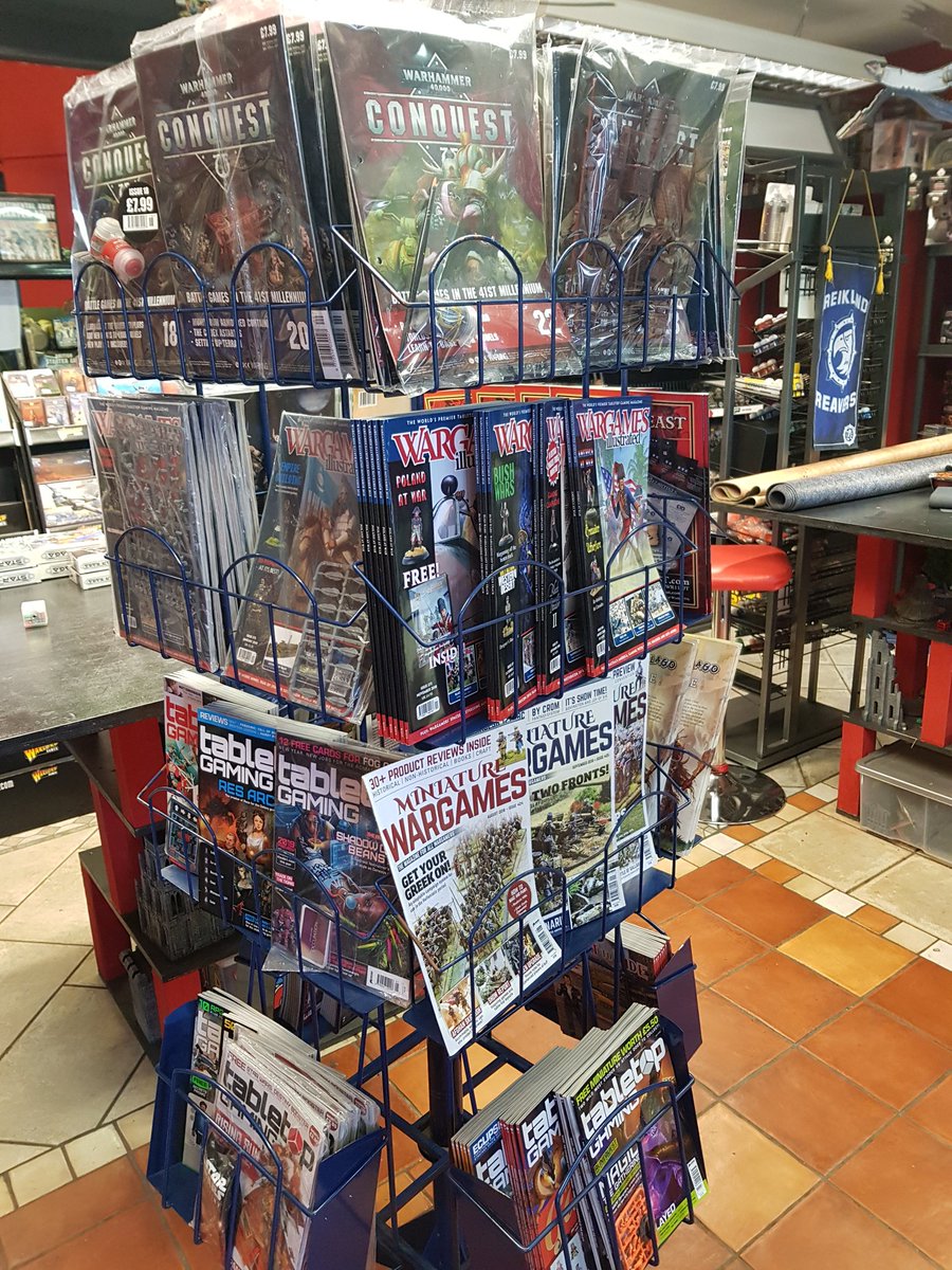 Need a wargames magazine? We got all your favourites covered. #thepitgamingshop #whitedwarf #wargamesillustrated #miniaturewargames #tabletopgaming #wargamessoldiersandstrategy #conquest