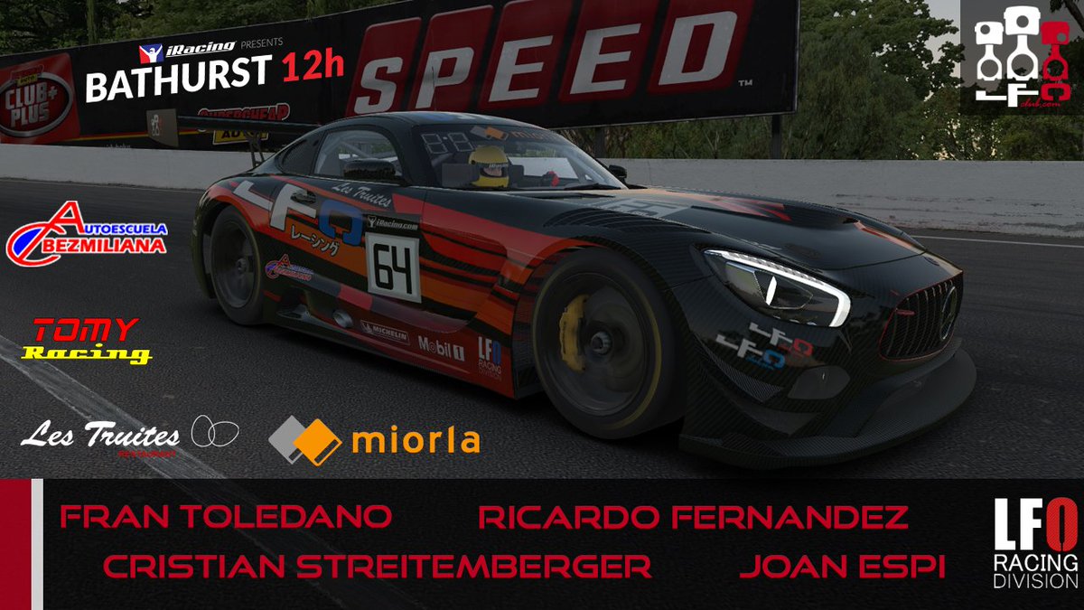 Mucha suerte para el equipo que participa en las 12h de Bathurst. Estaremos pendiente pr si alguno se despeña por la montaña, XD.