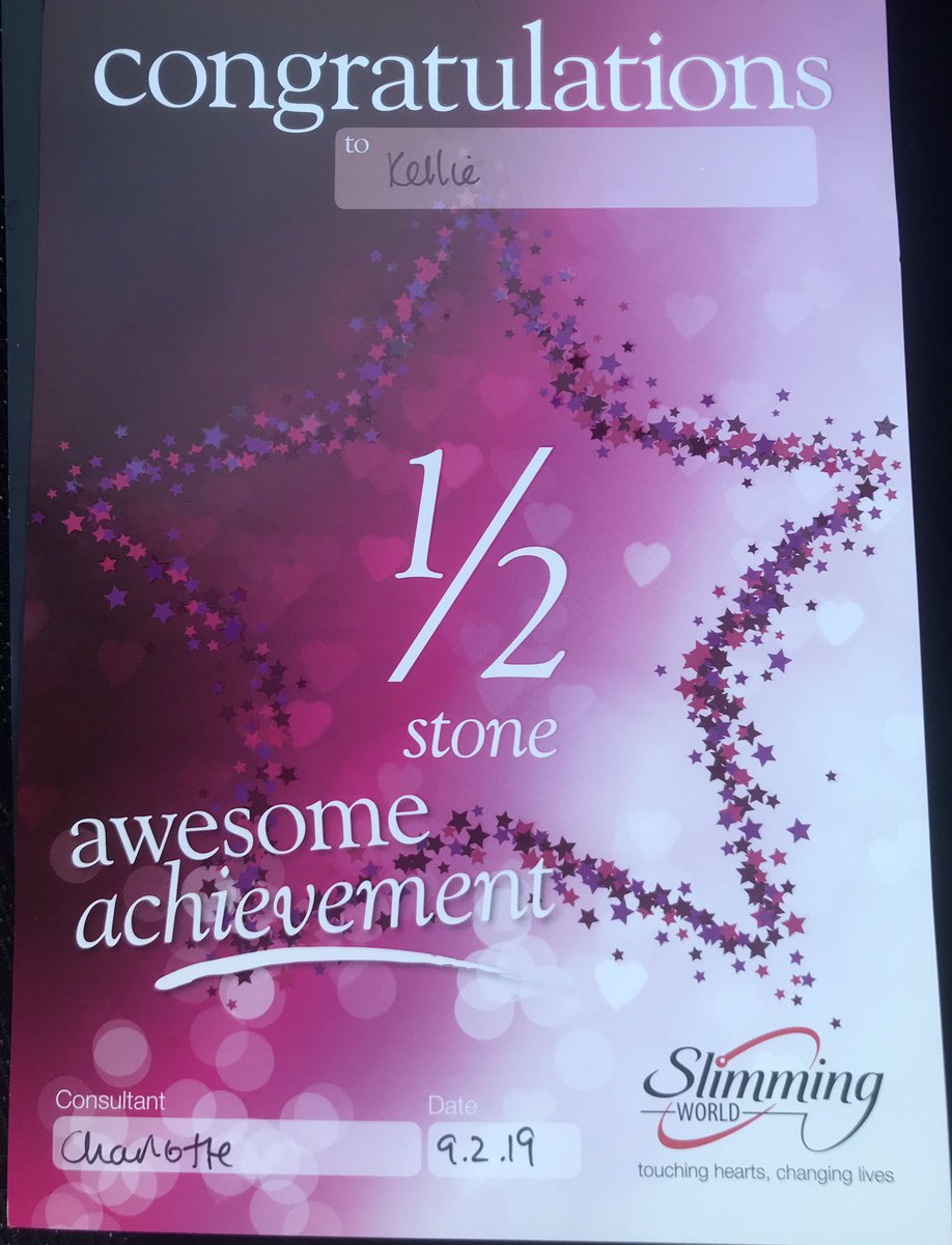 So chuffed ☺️ onto the next half stone!