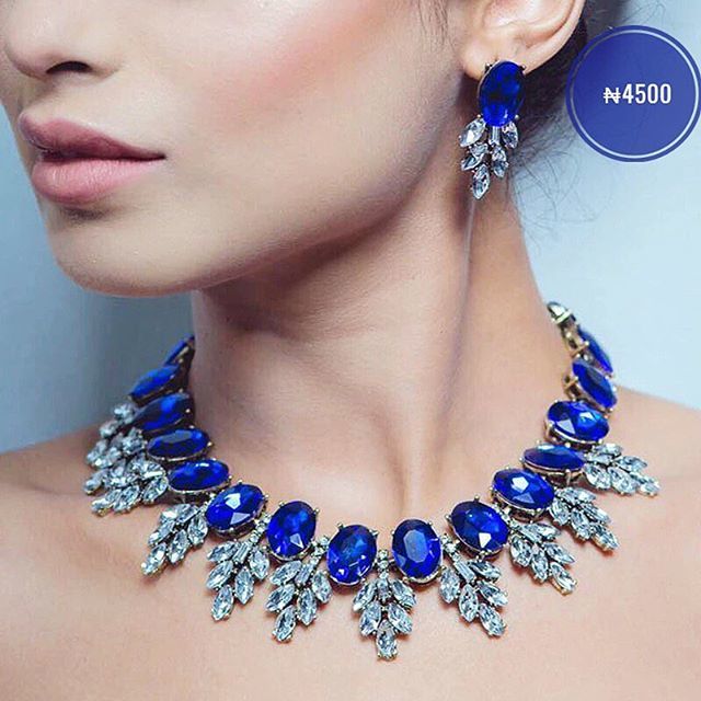 FascentsCloset's tweet photo. Crystal Gem Statement Collar Necklace and Earring set 💎💙❤️💚
#owambereadysets 💃🏾
•
•
•
#newins #statementpieces #necklace #earrings #weddingguest #collarnecklace #cocktails #weddings #dinnerdates #partrocker #weekendvibes #lagosretailer #blue #bib… https://t.co/JcHhPJ5BHy https://t.co/DDBAl2AwLq