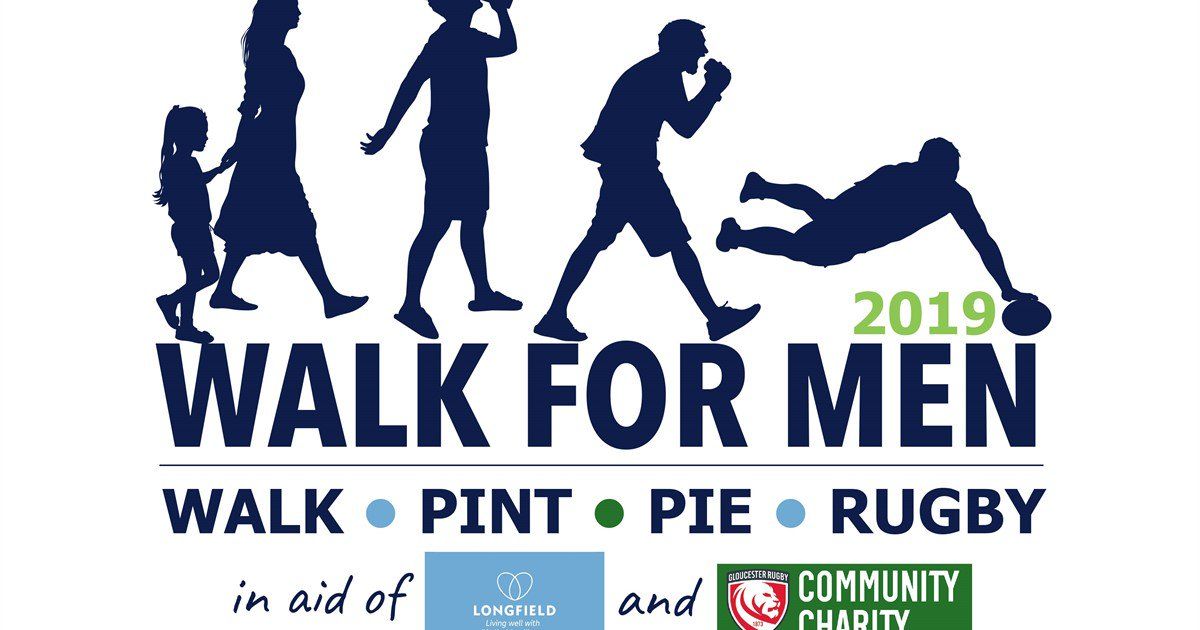 Have you booked yet?! #walkformen Saturday 23rd March 2019.  Join us for a 10k walk, pie, pint and rugby ( <a href="/gloucesterrugby/">Gloucester Rugby 🍒</a> vs <a href="/WaspsRugby/">Wasps Rugby</a> ) Tickets are limited so book now buff.ly/2EFTbRc <a href="/longfieldcare/">Longfield Hospice</a> <a href="/GR_communityDpt/">Gloucester Rugby Community</a> #rugby #Gloucester #hospice #fundraising