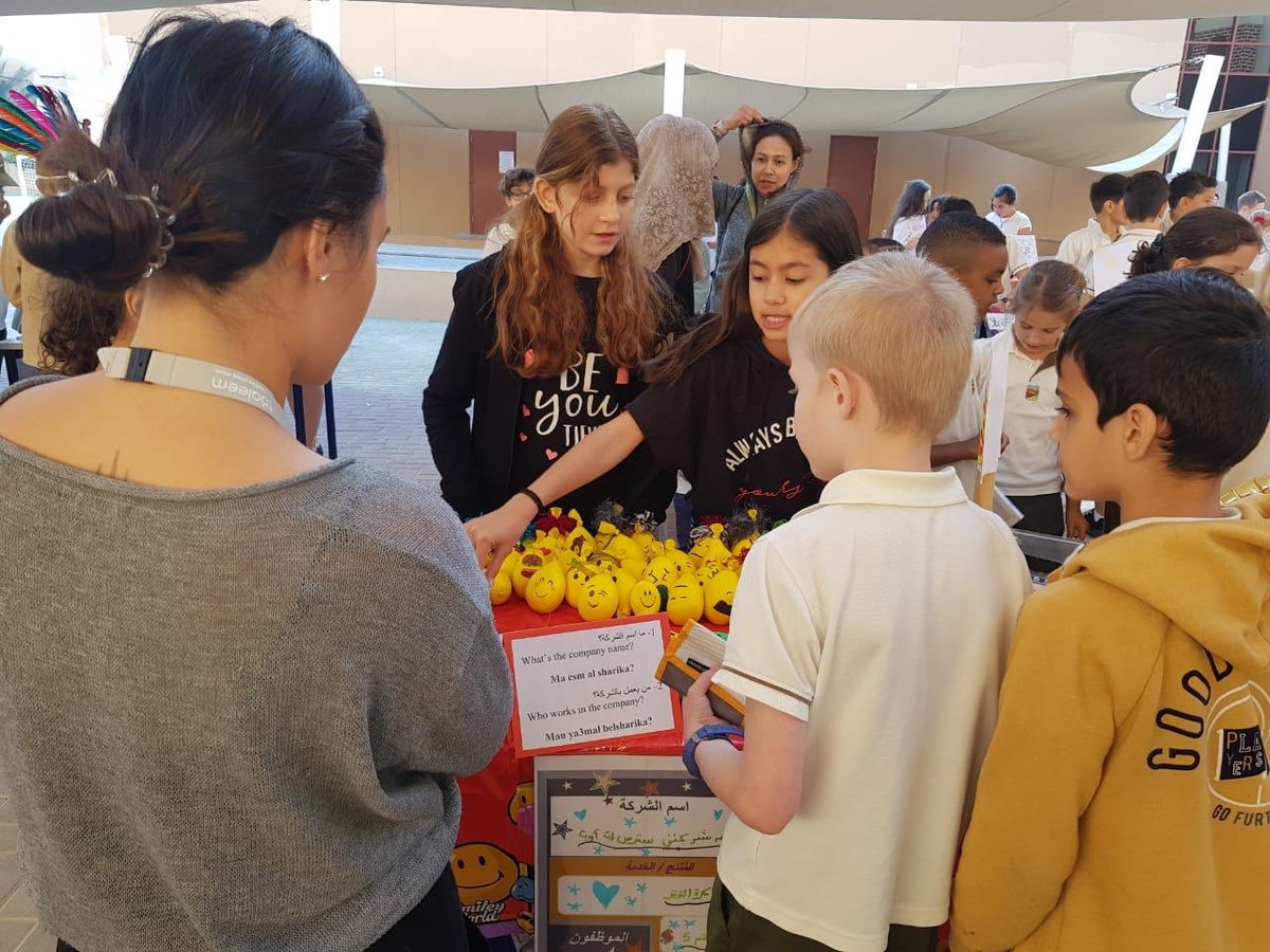 GISArabic's tweet image. Grade 5 students are excited in the Arabic integration during the Market day #BeHappyBeGCS @GCSPYPCor @MrJamiePlunkett @GCSPYPG5