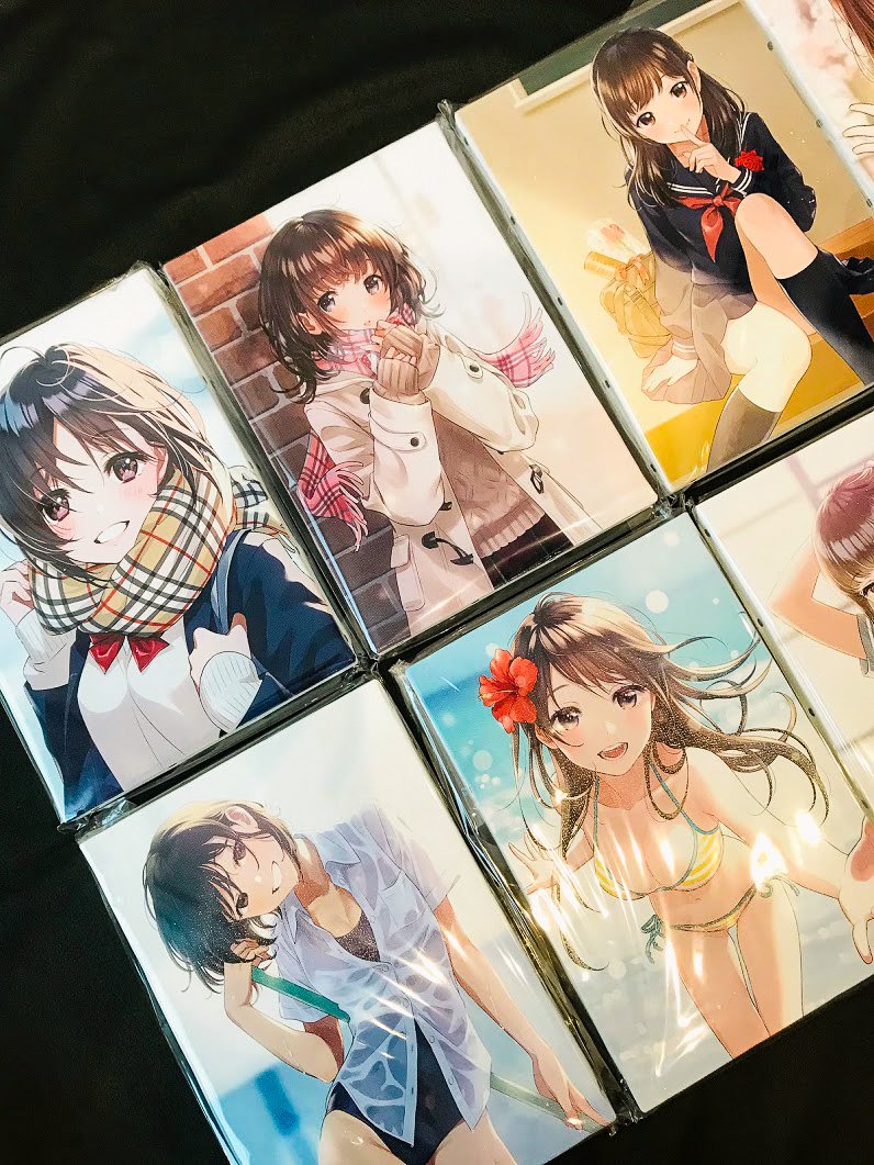 「キャンバスアート(全12種)、缶バッジ(全6種)、アクリルキーホルダー、アクリル」|森倉円のイラスト